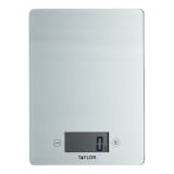 Taylor Pro Glass Digital Kitchen Scale, 5kg - Silver