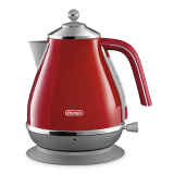 DeLonghi Icona Capitals Cordless Kettle, 1.7L - Tokyo Red