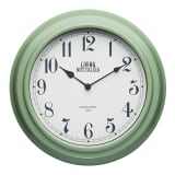 KitchenCraft Living Nostalgia Clock, 25cm - English Sage