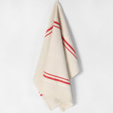 Barrydale Hand Weavers Small Country Variegated Striped Towel - Red