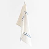 Barrydale Hand Weavers Small Country Variegated Striped Towel - Denim