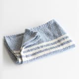 Barrydale Hand Weavers Small Contemporary Striped End Towel - Indigo