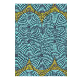 Design Team Printed Tea Towel - Crop Field Aqua