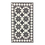 Fotakis Rugs & Floors Modas Charcoal & White Tile Vinyl Rug - 65cm x 150cm 