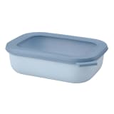 Mepal Cirqula Shallow Rectangular Multi Bowl, 1L - Nordic Blue