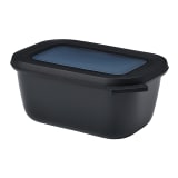 Mepal Cirqula Deep Rectangular Multi Bowl, 750ml - Nordic Black