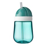 Mepal Mio Children's Straw Cup, 300ml - Deep Turquoise