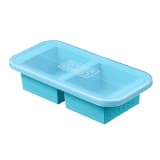 Souper Cubes 2-Cup Silicone Food Storage Tray with Lid - Aqua