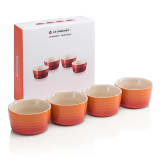 Le Creuset Stoneware Mini Ramekins, Set of 4 - Flame