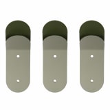 Popstrukt Bubblegum Stack Wall Hooks, Set of 3 - Forest Green