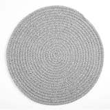 Humble & Mash Round Rope Placemats, Set of 2 - Grey