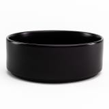 JAN Flat Stackable Cereal Bowls, Set of 4 - Black