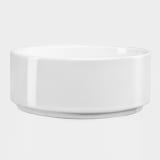 JAN Flat Stackable Cereal Bowls, Set of 4 - White