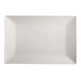 Maxwell & Williams White Basics Diamonds Rectangular Platter - 36cm 