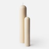 Okra Candle Off White Stand-alone Dinner Candle - Large 