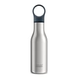 Joseph Joseph Loop Vacuum Insulated Water Bottle, 500ml - Brushed Anthracite