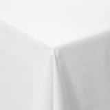 DSA White Polycotton Rectangular Tablecloth - 10-Seater 