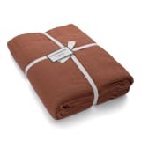 The Collection Stonewashed Cotton Cinnamon Tablecloth - 8-10 seater 