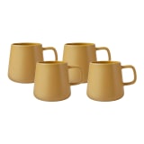 Maxwell & Williams Blend Sala Latte Mug, Set of 4 - Mustard