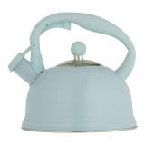 Typhoon Otto Whistling Stovetop Kettle, 1.8L - Blue & Silver