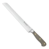 Wusthof Classic Colours Double Serrated Bread Knife, 23cm - Velvet Oyster
