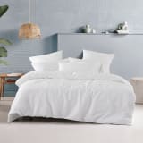 Linen House Alabaster Wave Duvet Cover Set - Queen 