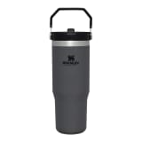 Stanley The IceFlow Flip Straw Vacuum-Insulated Tumbler, 890ml - Charcoal