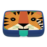 Crunchbox Classic Blue 5-Compartment Lunchbox - Tiger