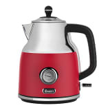 Swan Retro Cordless Kettle with Gauge, 1.7L - Red