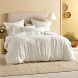 Linen House Vanilla Eloise Duvet Cover Set - King 