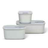 Mepal EasyClip Food Storage Box Set, 3-Piece - Nordic White