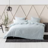 Linen House Charlie Duck Egg Duvet Cover Set - Queen 