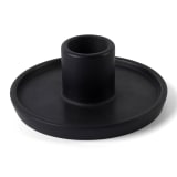 Alkaline Small Candlestick Holder - Black 