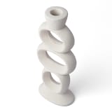 Thread Office Balance Candle Holder - White