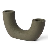 Thread Office Crescent Candle Holder - Olive Green