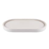 Alkaline Pill-shaped Bathroom Tray - Bone White