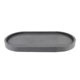 Alkaline Pill-shaped Bathroom Tray - Charcoal