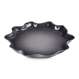 Le Creuset Stoneware Ruffle Serving Platter, 36cm - Flint