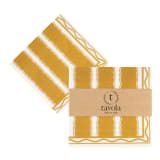 Tavola Stripe Biodegradable Napkins, Pack of 25 - Gold