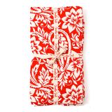 India Ink Floral Swirl Pillowcases, Set of 2 - Red