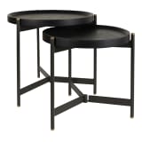 Hertex HAUS Roundhouse Side Tables, Set of 2 - Onyx