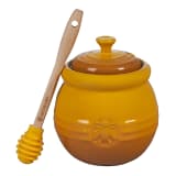 Le Creuset Honey Pot and Dipper Set, 450ml - Nectar