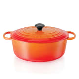 Le Creuset Signature 4.7 Litre Oval Cast Iron Casserole, 29cm - Flame