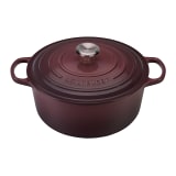 Le Creuset Signature 6.7 Litre Round Cast Iron Casserole, 28cm - Fig