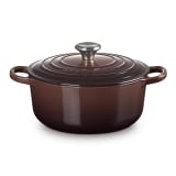 Le Creuset Signature 2.4 Litre Round Cast Iron Casserole, 20cm - Ganache