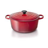 Le Creuset Signature 2.4 Litre Round Cast Iron Casserole, 20cm - Cerise