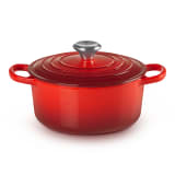 Le Creuset Signature 1.8 Litre Round Cast Iron Casserole, 18cm - Cerise