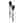 Nicolson Russell Malta Collection Black Salad Servers, Set of 2
