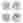 Designers Guild Porcelain De Chine Side Plates, Set of 4