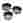 KitchenCraft Non-Stick Springform Cake Pans, Set of 3
